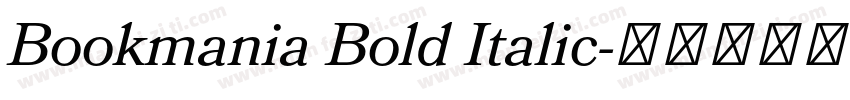 Bookmania Bold Italic字体转换